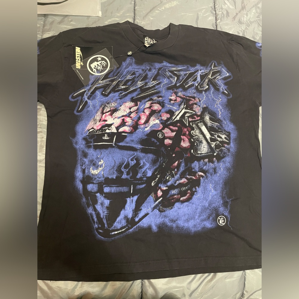 Hellstar Powered By The Star Long-Sleeve T-Shirt 'Black/Purple'